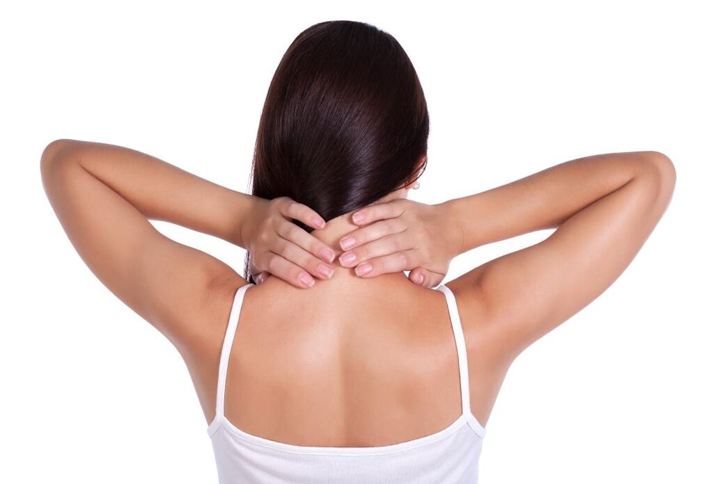 Hals Schmerz wéinst Osteochondrose