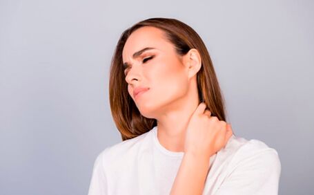 Hals Schmerz gëtt dacks duerch Pathologien vun der Gebärmutterhalskrees verursaacht